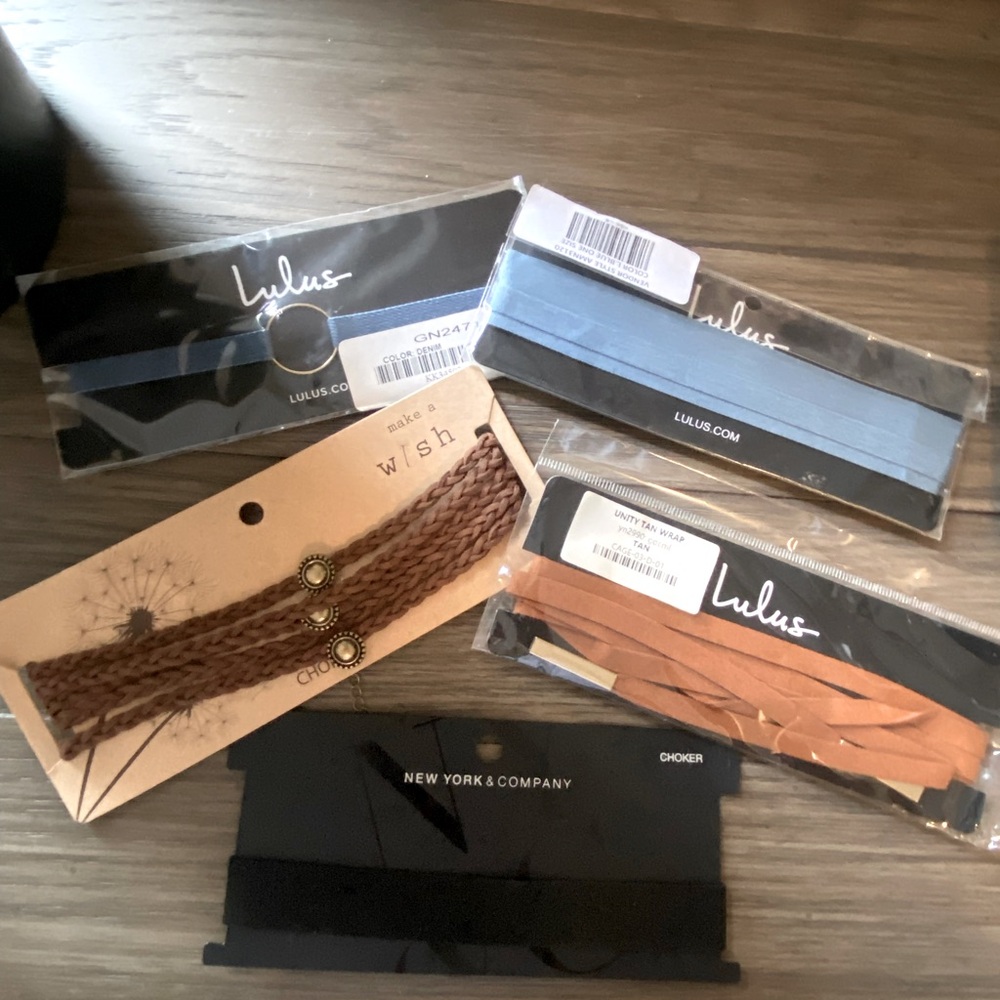 Brand new ever worn chokers